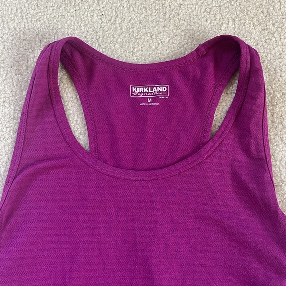 Kirkland Women’s Magenta Racerback Athletic Tank Top - Picture 2 of 5